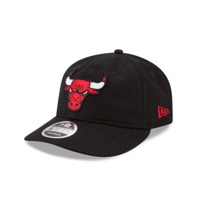 Black Chicago Bulls Hat - New Era NBA Team Choice Retro Crown 9FIFTY Snapback Caps USA3652401